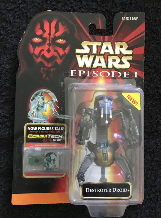 STAR WARS - HASBRO - EPISODE 1 - DESTROYER DROID(b) - with CommTech chip