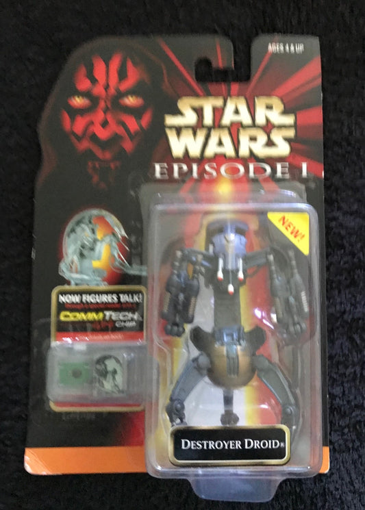 STAR WARS - HASBRO - EPISODE 1 - DESTROYER DROID(c) - with CommTech chip