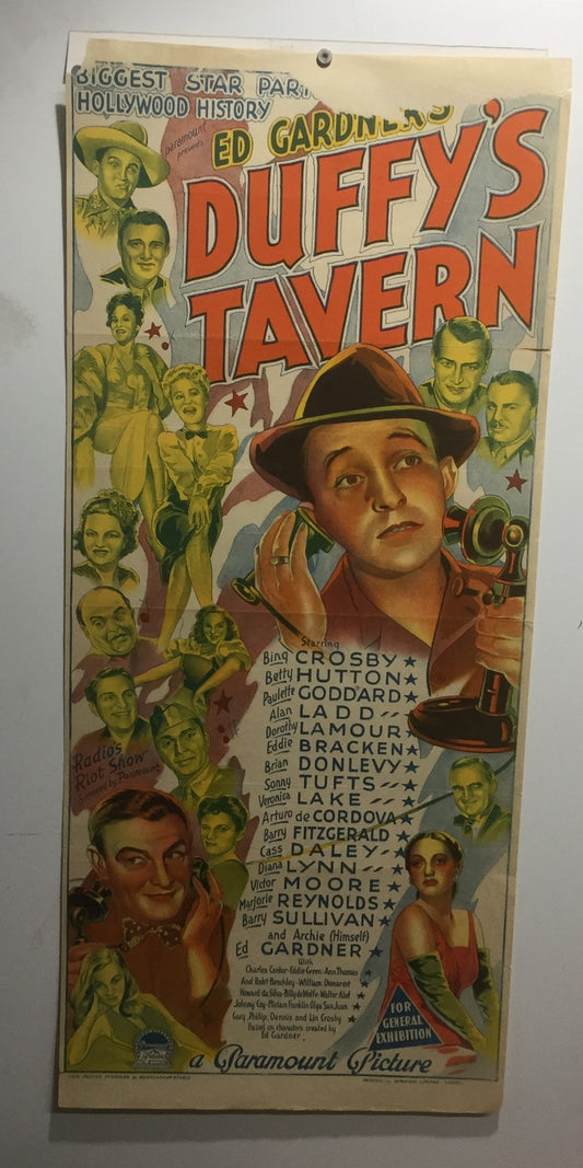 ORIGINAL DAYBILL MOVIE POSTER - DUFFY'S TAVERN - 1945 - Richardson Studios