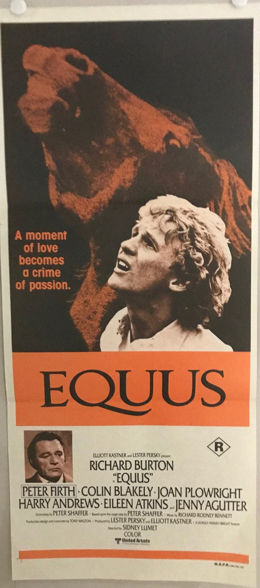 ORIGINAL DAYBILL MOVIE POSTER - EQUUS - 1977 (B)