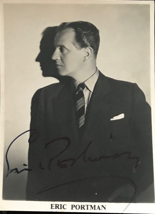 ERIC PORTMAN - AUTOGRAPHED 5 1/4 x 4 PUBLICITY PHOTOGRAPH