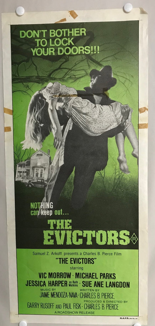 ORIGINAL DAYBILL MOVIE POSTER - THE EVICTORS  - 1979