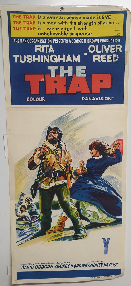 ORIGINAL DAY BILL MOVIE POSTER - THE TRAP - 1966