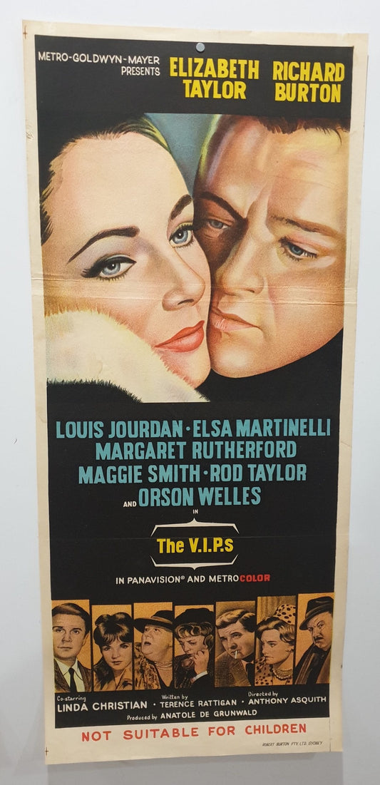 ORIGINAL DAY BILL MOVIE POSTER - The V.I.P.s - 1963