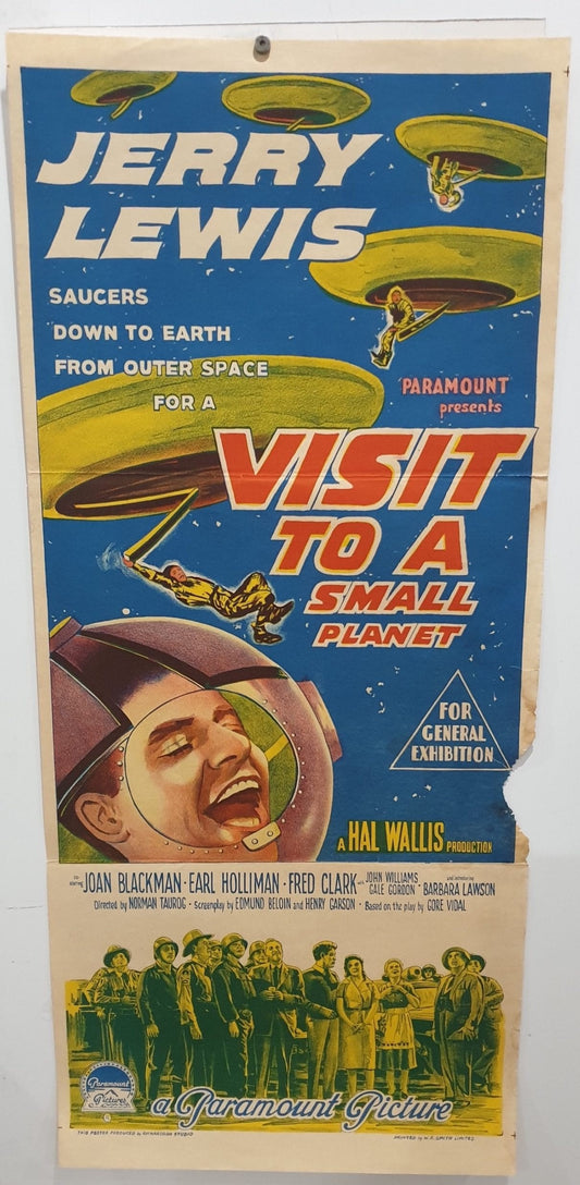 ORIGINAL DAY BILL MOVIE POSTER - VISIT TO A SMALL PLANET - 1960