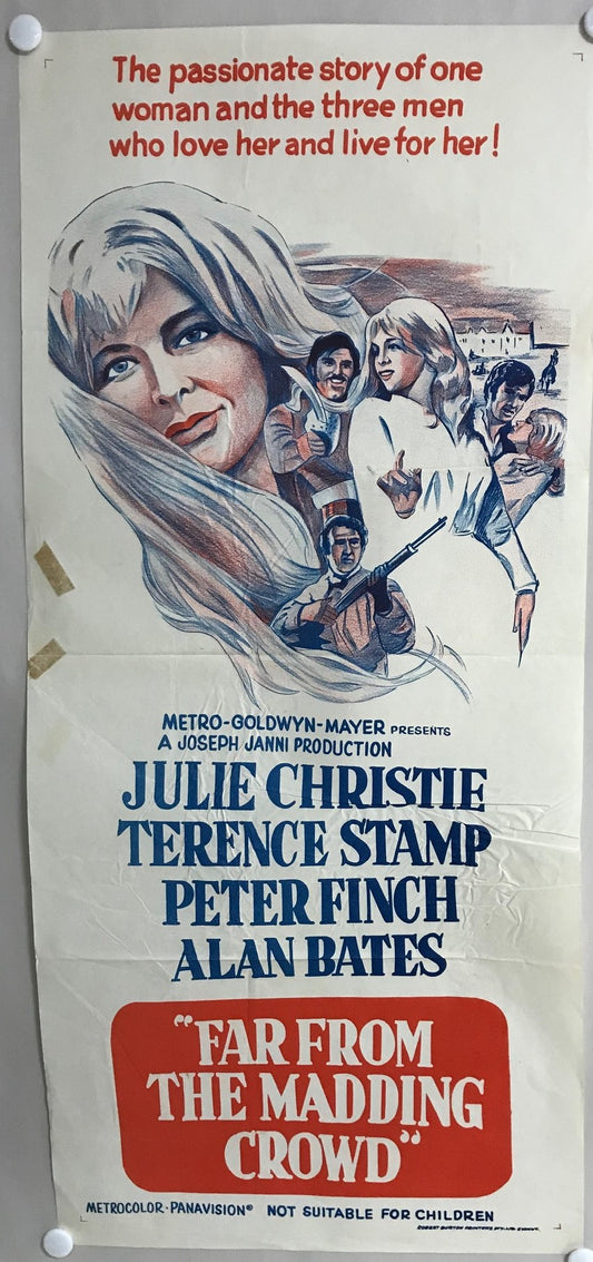 ORIGINAL DAYBILL MOVIE POSTER - FAR FROM THE MADDING CROWD - 1967