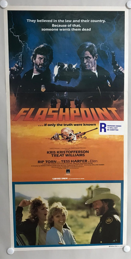 ORIGINAL DAYBILL MOVIE POSTER - FLASHPOINT - 1984