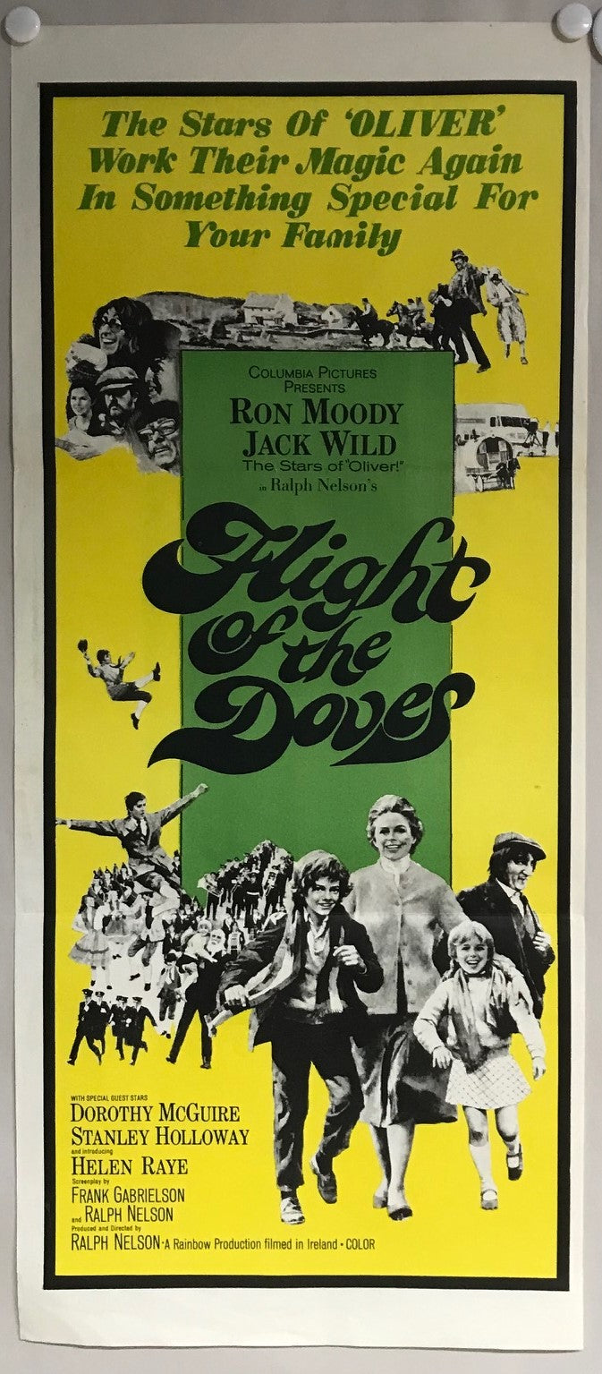 ORIGINAL DAYBILL MOVIE POSTER - FLIGHT OF THE DOVES - 1971