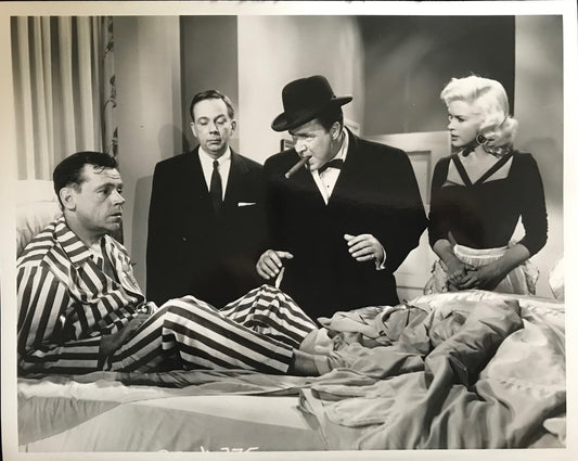 PUBLICITY PHOTOGRAPH - from THE GIRL CAN'T HELP IT (e) (1956) - TOM EWELL, HENRY JONES, EDMOND O'BRIEN, JANE MANSFIELD
