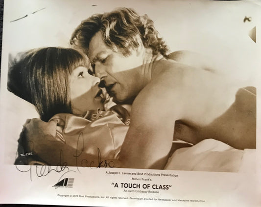 GLENDA JACKSON - AUTOGRAPHED 10 x 8 PUBLICITY PHOTOGRAPH from A Touch of Class (1973) (Copy)