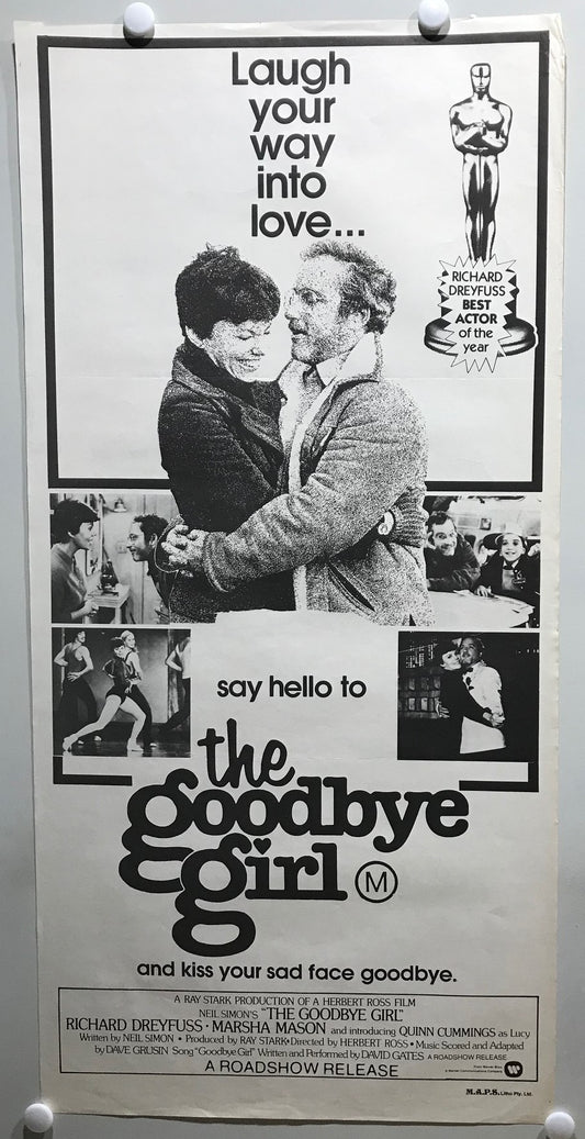 ORIGINAL DAYBILL MOVIE POSTER- THE GOODBYE GIRL - 1977