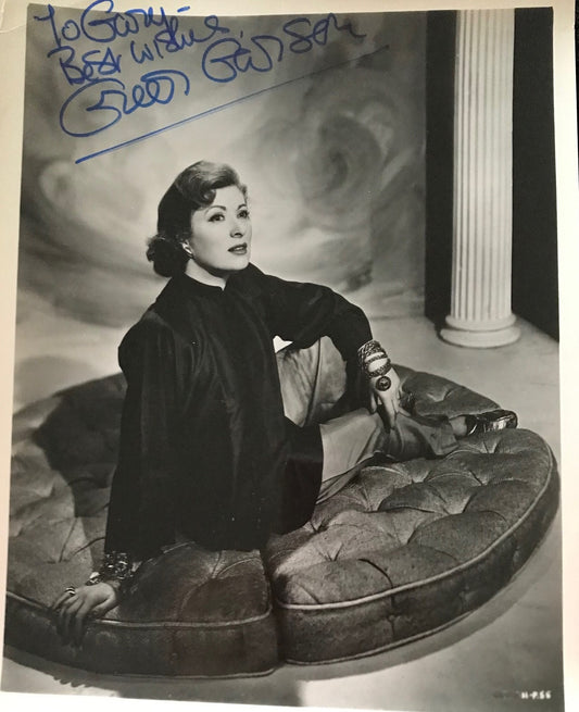 GREER GARSON - AUTOGRAPHED 10 x 8 PUBLICITY PHOTOGRAPH