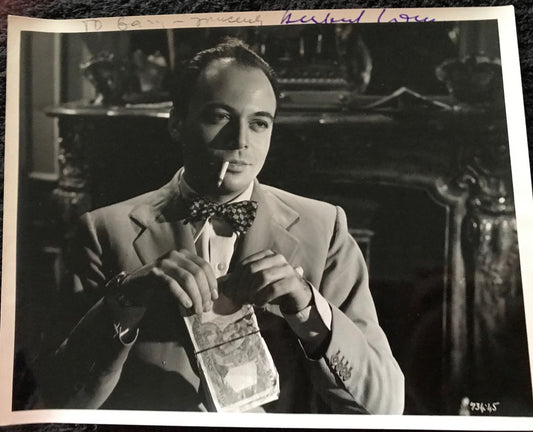 HERBERT LOM - AUTOGRAPHED 10 x 8 PUBLICITY PHOTOGRAPH