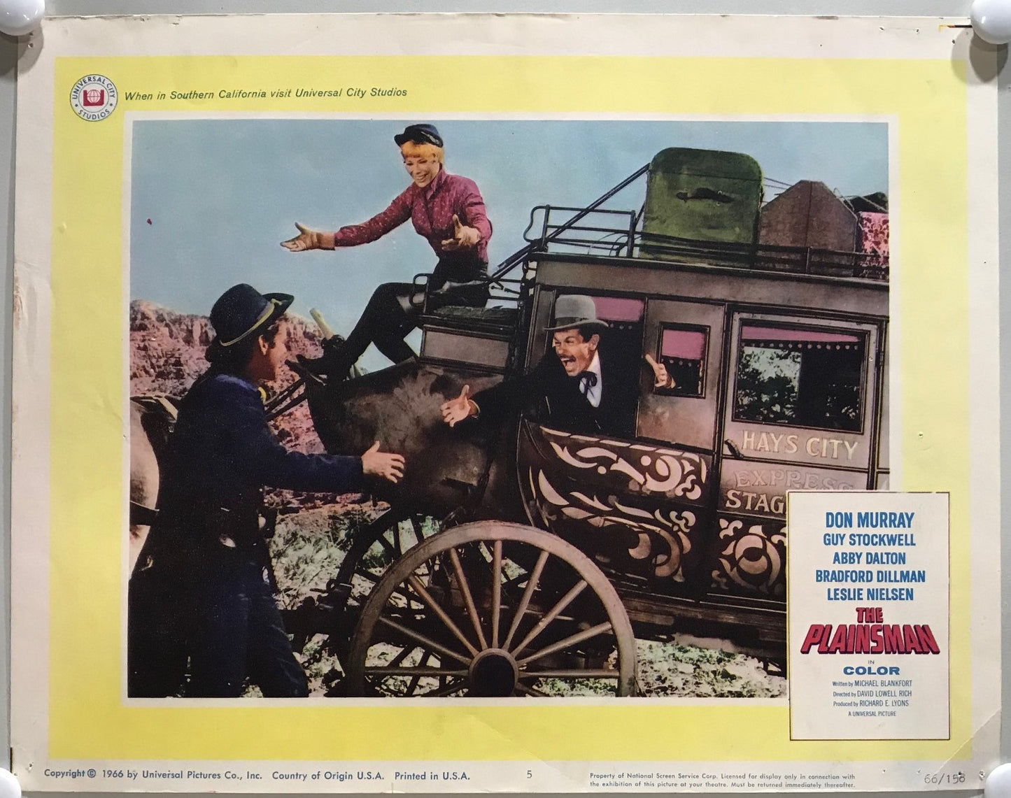 ORIGINAL LOBBY CARDS - THE PLAINSMAN - 1966 - set of 8