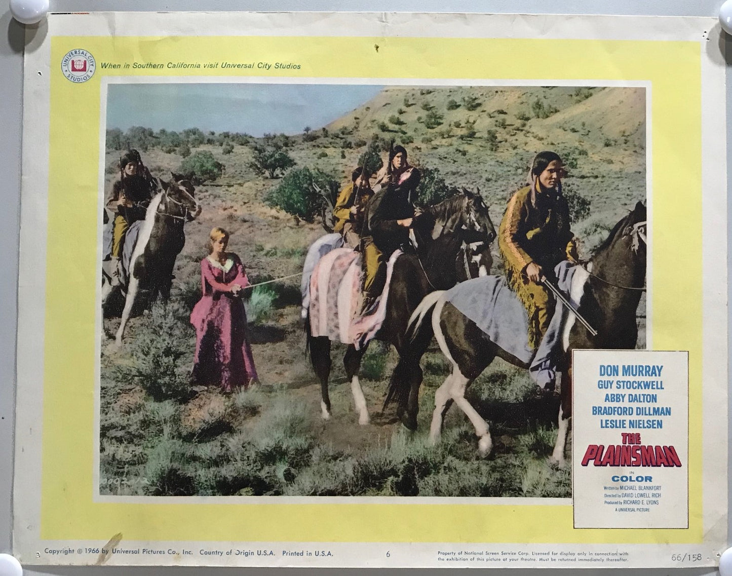 ORIGINAL LOBBY CARDS - THE PLAINSMAN - 1966 - set of 8