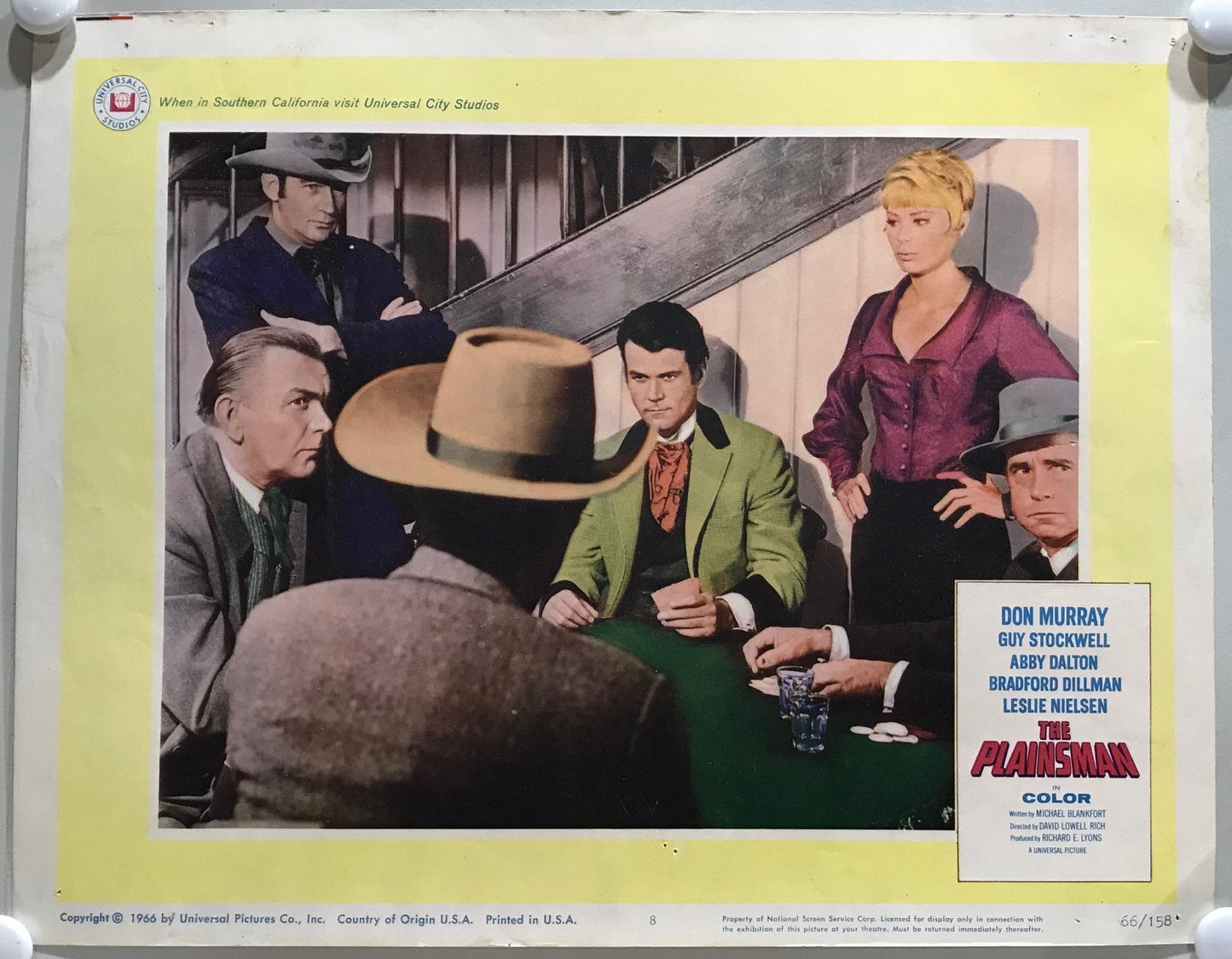 ORIGINAL LOBBY CARDS - THE PLAINSMAN - 1966 - set of 8