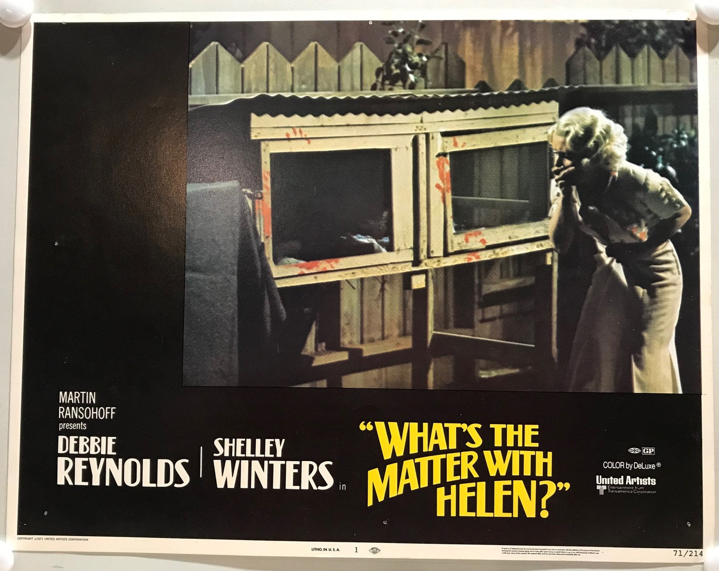 ORIGINAL LOBBY CARDS - WHAT'S THE MATTER WITH HELEN? - 1971 - set of 8