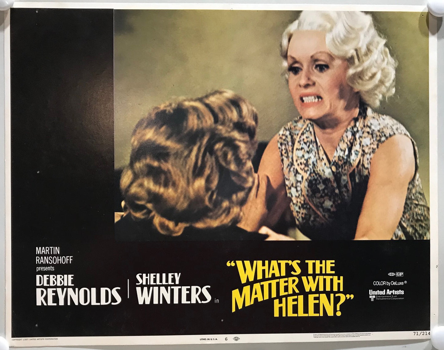 ORIGINAL LOBBY CARDS - WHAT'S THE MATTER WITH HELEN? - 1971 - set of 8