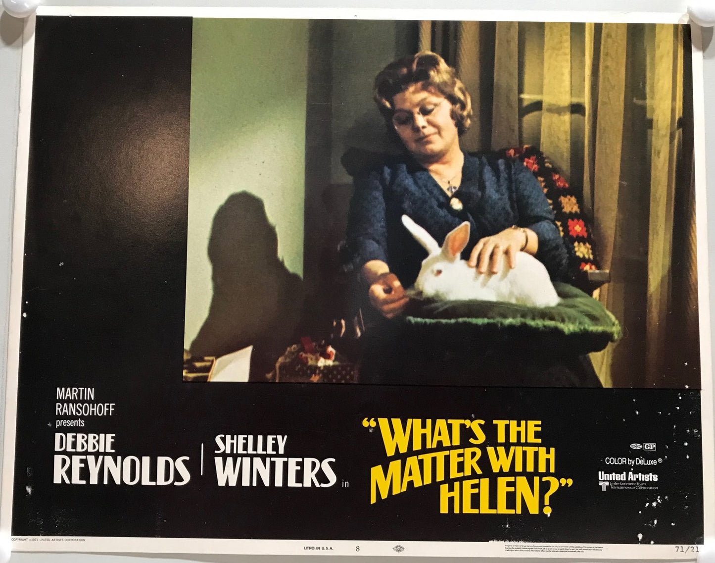 ORIGINAL LOBBY CARDS - WHAT'S THE MATTER WITH HELEN? - 1971 - set of 8