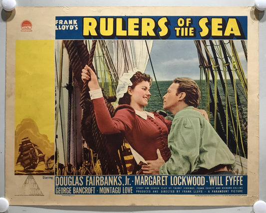 ORIGINAL LOBBY CARDS - RULERS OF THE SEA - 1939 - set of 8