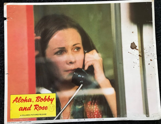 ORIGINAL LOBBY CARDS - ALOHA, BOBBY AND ROSE - 1975 - group of 5 key cards -  Leigh French, Paul Le Mat, Dianne Hull, Tim McIntire