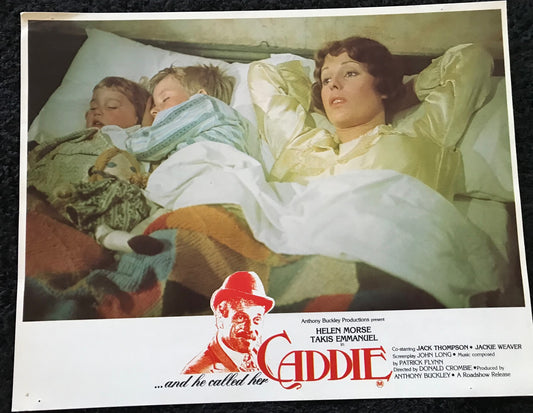 ORIGINAL LOBBY CARDS - CADDIE - 1976 - Australian - set of 8 cards -  Helen Morse, Takis Emmanuel, Jack Thompson, Jacki Weaver
