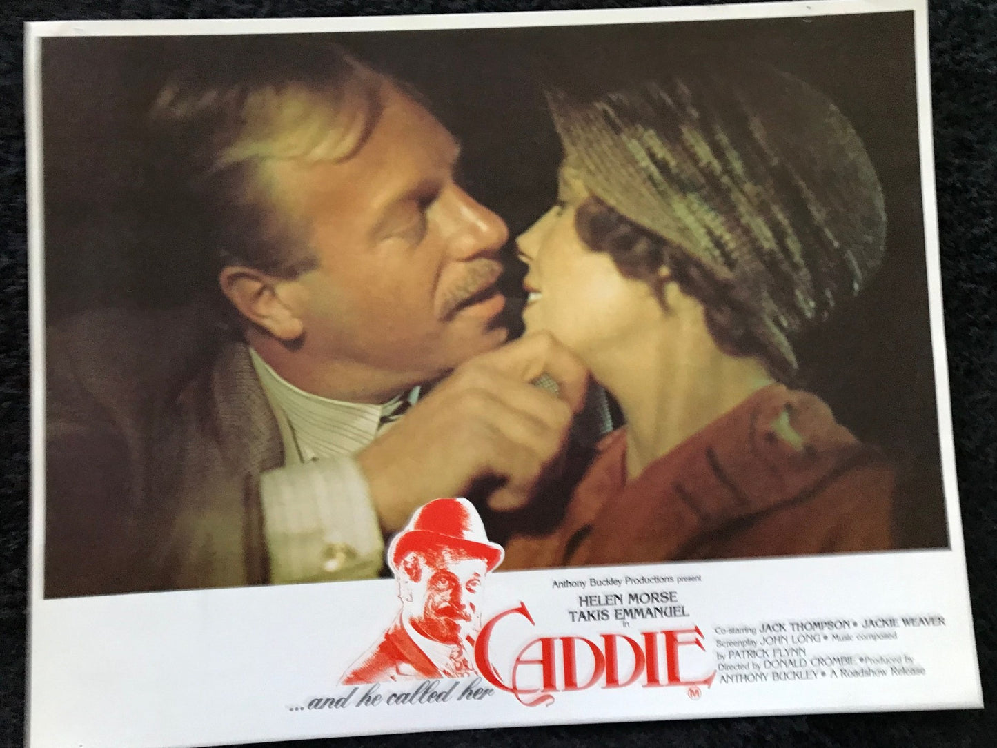 ORIGINAL LOBBY CARDS - CADDIE - 1976 - Australian - set of 8 cards -  Helen Morse, Takis Emmanuel, Jack Thompson, Jacki Weaver