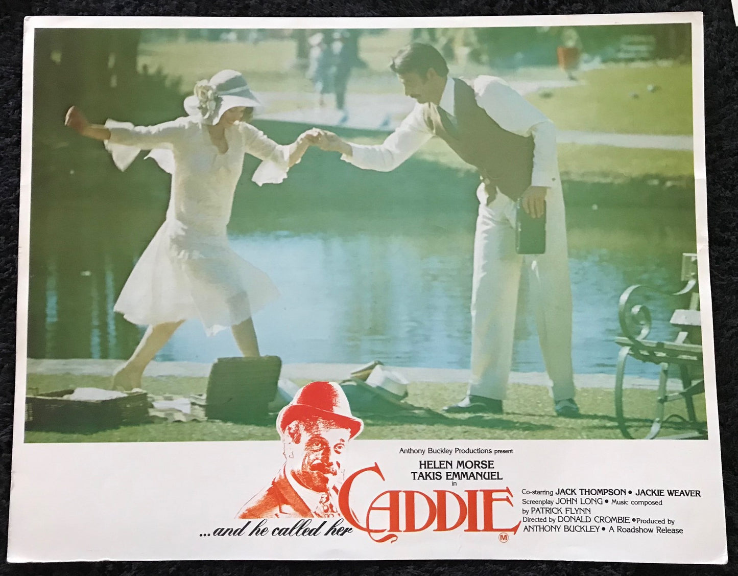 ORIGINAL LOBBY CARDS - CADDIE - 1976 - Australian - set of 8 cards -  Helen Morse, Takis Emmanuel, Jack Thompson, Jacki Weaver