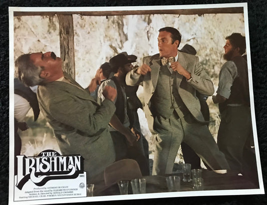 ORIGINAL LOBBY CARDS - THE IRISHMAN - 1978 - Australian - set of 8 cards -  Michael Craig, Simon Burke, Robyn Nevin, Lou Brown