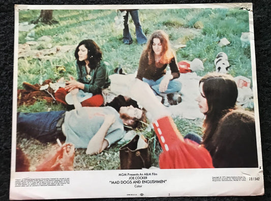 ORIGINAL LOBBY CARD - JOE COCKER: MAD DOGS AND ENGLISHMEN (a) - 1971 - #2 key card -  Joe Cocker, Leon Russell, Chris Stainton, Jim Price