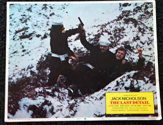 ORIGINAL LOBBY CARD - THE LAST DETAIL - 1973 - group of 7 cards -  Jack Nicholson, Otis Young, Randy Quaid, Clifton James