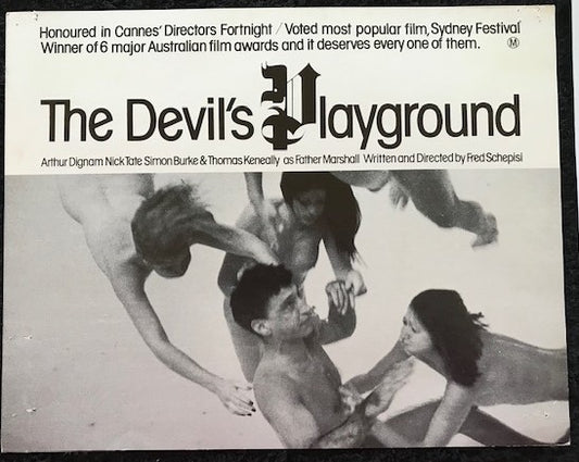 ORIGINAL LOBBY CARD - THE DEVIL'S PLAYGROUND (a) - 1970 - key card -  Arthur Dignam, Nick Tate, Simon Burke, Charles McCallum
