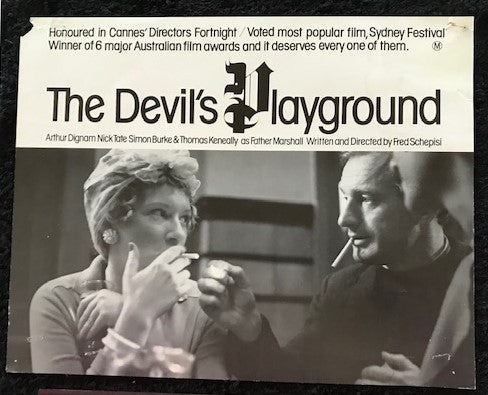ORIGINAL LOBBY CARD - THE DEVIL'S PLAYGROUND (b) - 1970 - key card -  Arthur Dignam, Nick Tate, Simon Burke, Charles McCallum