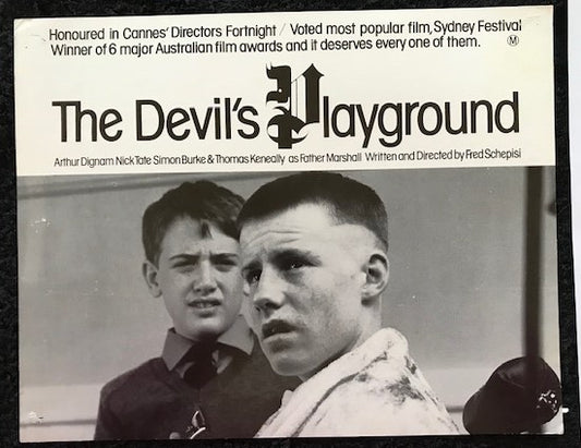 ORIGINAL LOBBY CARD - THE DEVIL'S PLAYGROUND (d) - 1970 - key card -  Arthur Dignam, Nick Tate, Simon Burke, Charles McCallum