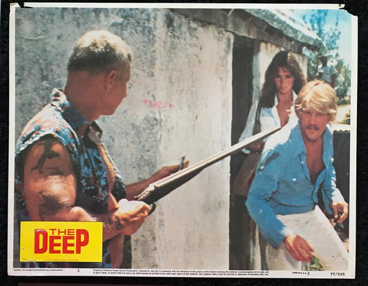 ORIGINAL LOBBY CARD - THE DEEP (b) - 1977 - #2 key card -  Robert Shaw, Jacqueline Bisset, Nick Nolte, Louis Gossett Jr.