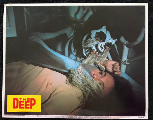 ORIGINAL LOBBY CARD - THE DEEP (c) - 1977 - #4 key card -  Robert Shaw, Jacqueline Bisset, Nick Nolte, Louis Gossett Jr.