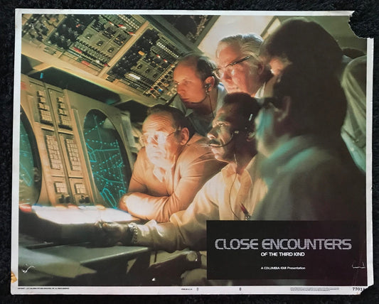 ORIGINAL LOBBY CARD - CLOSE ENCOUNTERS OF THE THIRD KIND (c) - 1977 - #8 key card -  Richard Dreyfuss, François Truffaut, Teri Garr, Melinda Dillon