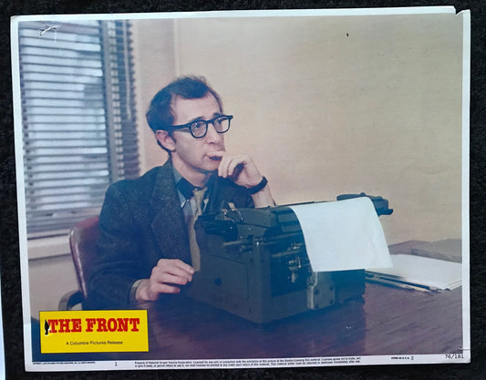 ORIGINAL LOBBY CARD - THE FRONT (a) - 1976 - #1 key card -  Woody Allen, Zero Mostel, Herschel Bernardi, Michael Murphy