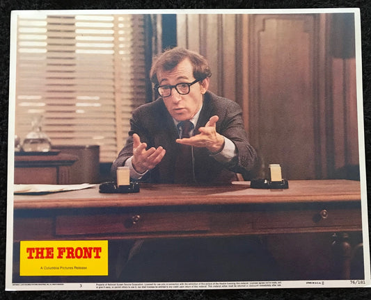 ORIGINAL LOBBY CARD - THE FRONT (e) - 1976- #3 key card -  Woody Allen, Zero Mostel, Herschel Bernardi, Michael Murphy