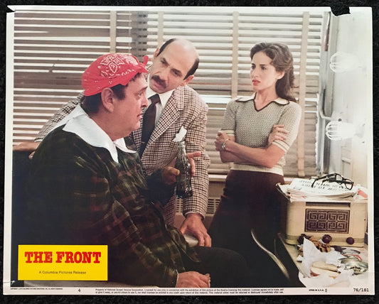 ORIGINAL LOBBY CARD - THE FRONT (f) - 1976- #4 key card -  Woody Allen, Zero Mostel, Herschel Bernardi, Michael Murphy