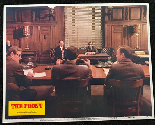 ORIGINAL LOBBY CARD - THE FRONT (g) - 1976- #5 key card -  Woody Allen, Zero Mostel, Herschel Bernardi, Michael Murphy