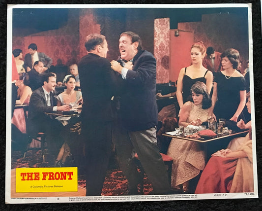 ORIGINAL LOBBY CARD - THE FRONT (i) - 1976- #8 key card -  Woody Allen, Zero Mostel, Herschel Bernardi, Michael Murphy