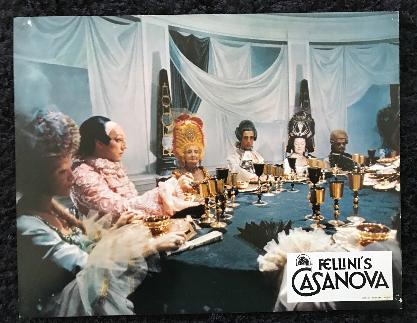 ORIGINAL MOVIE STILLS - CASANOVA (Fellini's) - 1976 - group of 17 -  Donald Sutherland, Tina Aumont, Cicely Browne, Carmen Scarpitta
