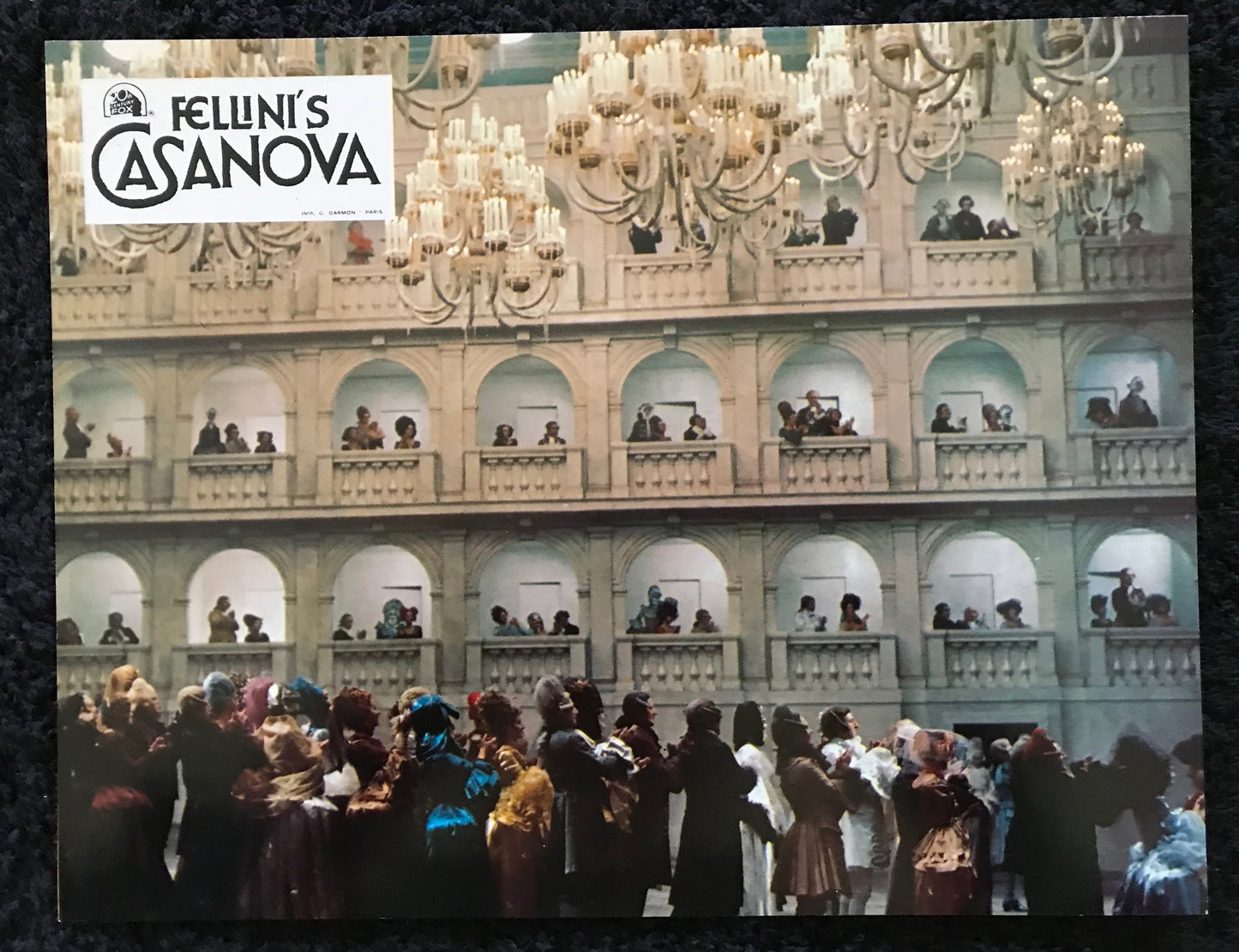 ORIGINAL MOVIE STILLS - CASANOVA (Fellini's) - 1976 - group of 17 -  Donald Sutherland, Tina Aumont, Cicely Browne, Carmen Scarpitta