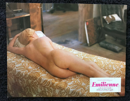 ORIGINAL MOVIE STILLS - EMILIENNE - 1975 - group of 7-  Betty Mars, Nathalie Guérin, Pierre Oudrey, Lucienne Legrand