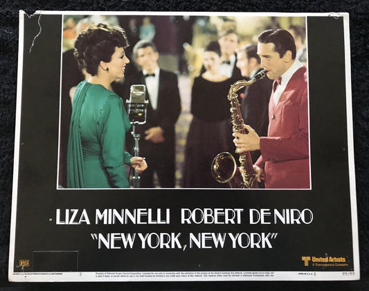 ORIGINAL LOBBY CARDS - NEW YORK, NEW YORK - 1977 - group of 7 cards -  Liza Minnelli, Robert De Niro, Lionel Stander, Barry Primus