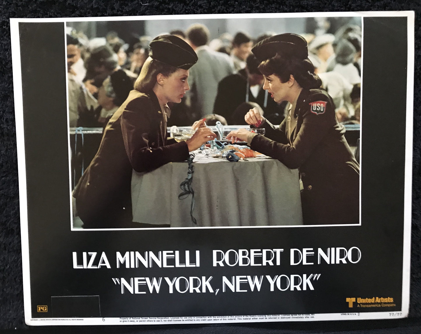 ORIGINAL LOBBY CARDS - NEW YORK, NEW YORK - 1977 - group of 7 cards -  Liza Minnelli, Robert De Niro, Lionel Stander, Barry Primus