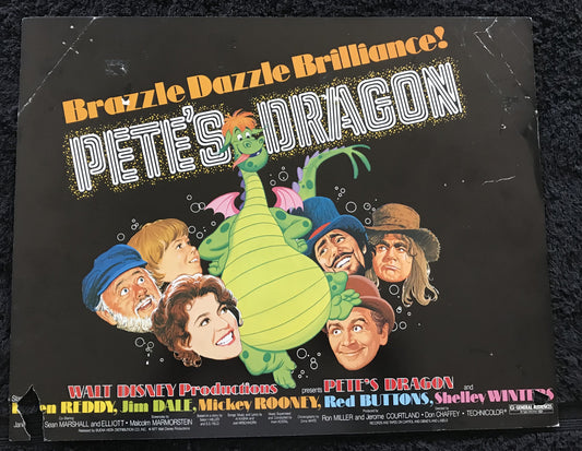 ORIGINAL LOBBY CARDS - PETE'S DRAGON - 1977 - set of 8 cards -  Sean Marshall, Helen Reddy, Jim Dale, Mickey Rooney, Red Buttons