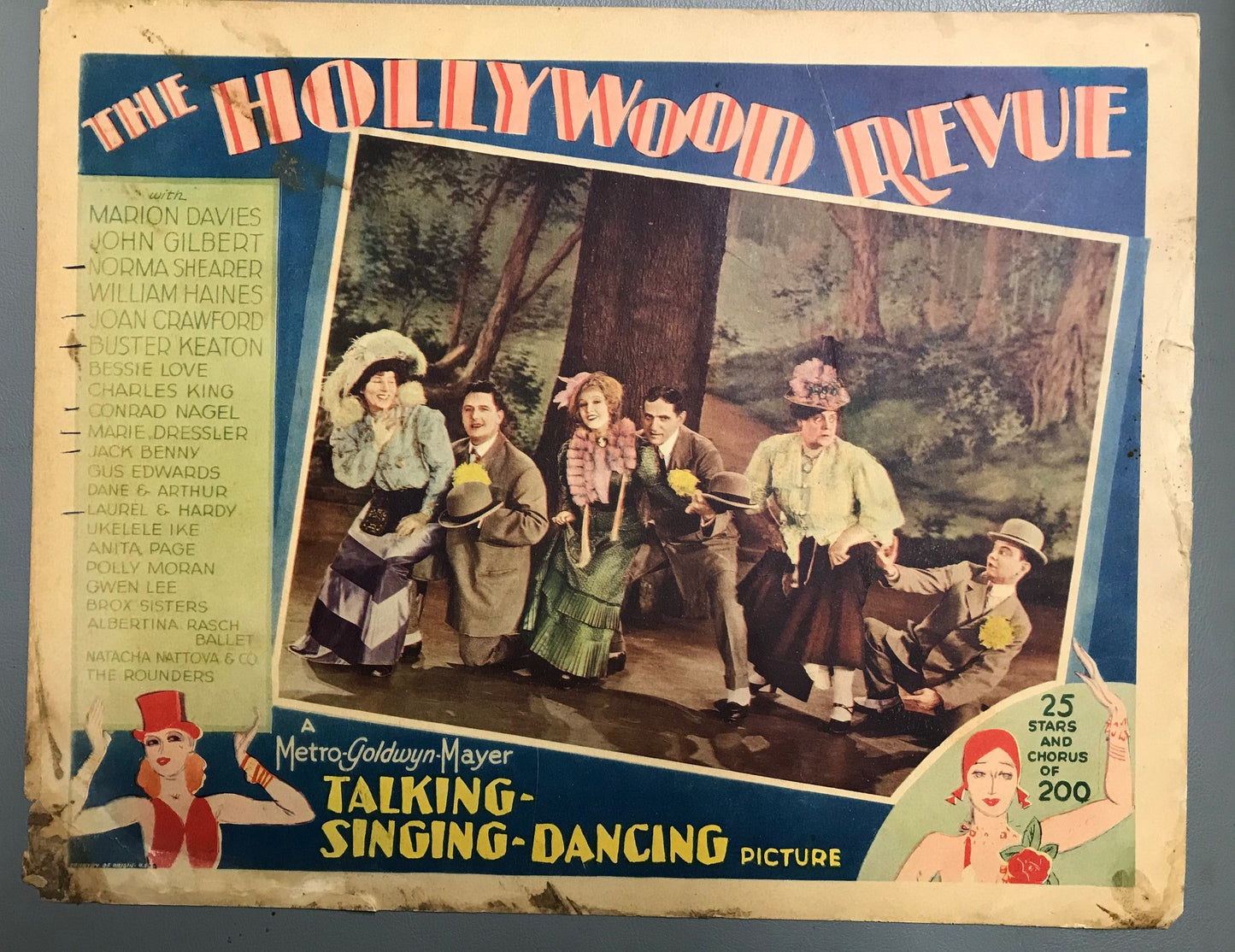 ORIGINAL LOBBY CARD - HOLLYWOOD REVUE - 1929 - title card