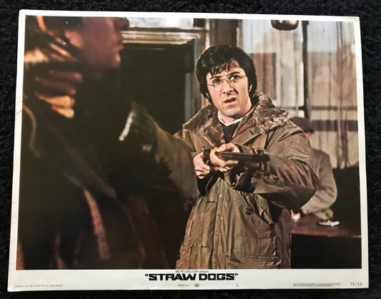 ORIGINAL LOBBY CARD - STRAW DOGS (b) - 1971 - #1 card -  Dustin Hoffman, Susan George, Peter Vaughan, T. P. McKenna, Del Henney